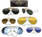 Classic Aviation Sunglasses Smoke Green Yellow Mirror Blue Pilot Shades
