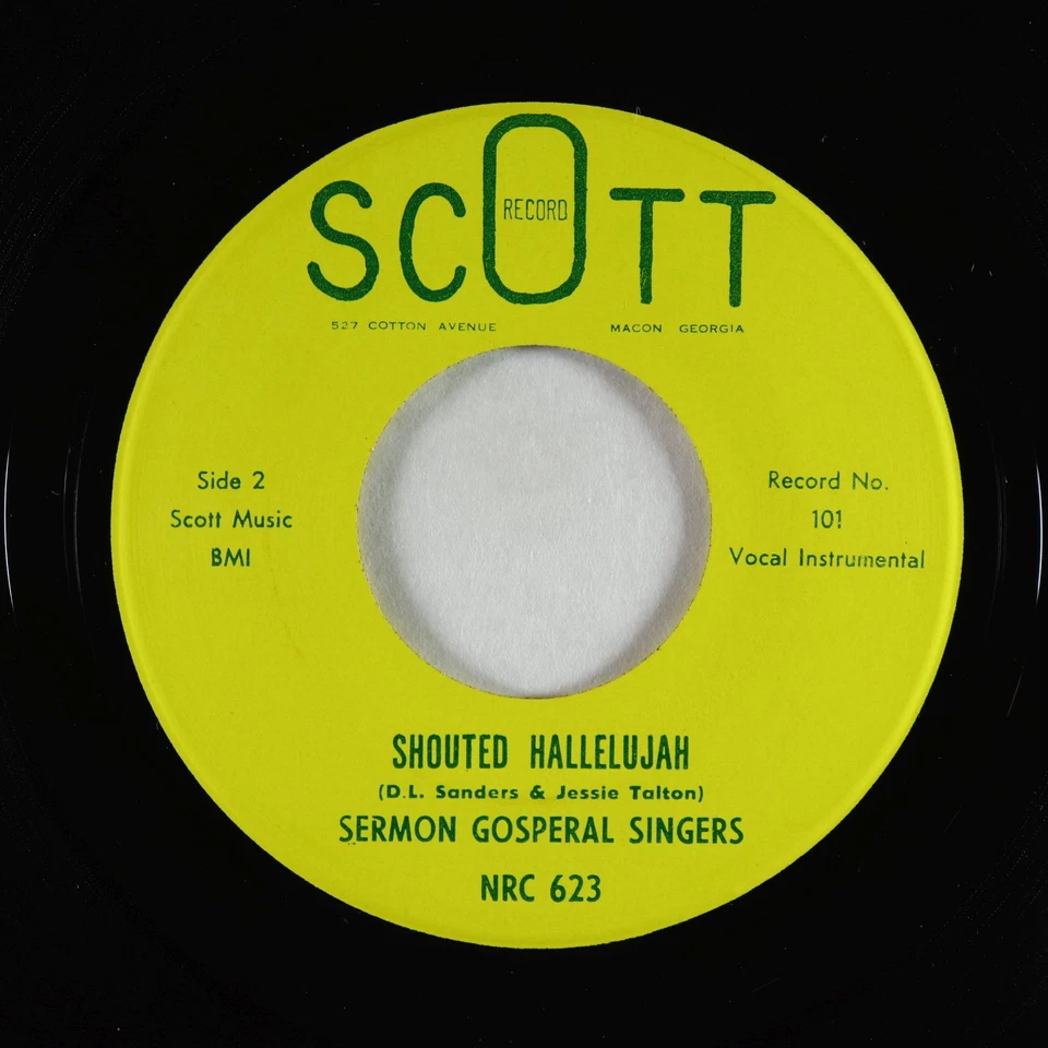 Deep Soul 45 - Sermon Gosperal Singers - Jesus Is Comming Back - Scott VG+ - Image 2 of 2