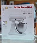 KitchenAid Classic 4.5qt Stand Mixer White 10 Speeds Metal Dishwasher-Safe