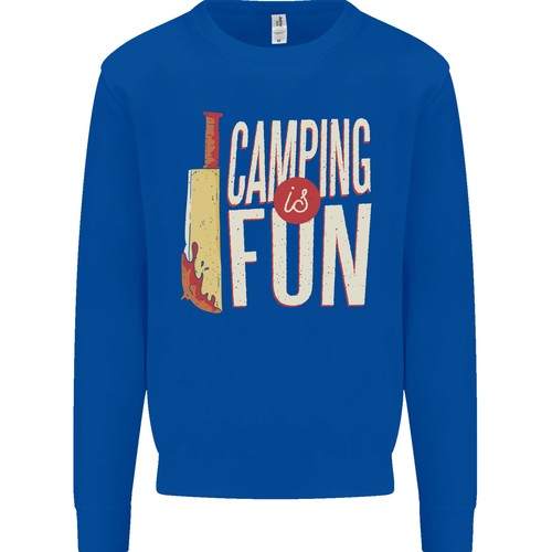 Camping is Fun Funny Murder Halloween Kids Sweatshirt Jumper - Picture 6 of 35
