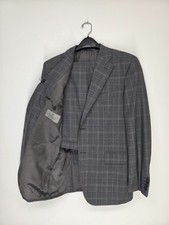 Canali 1934 Gray Glen Plaid 2-Piece Suit 42R EU 56R 36W Made in Italy 100 Wool
