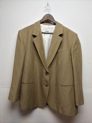 Sandro Robanne Terre Linen Blend Blazer Women's Size 38 FR Us M Oversized $545