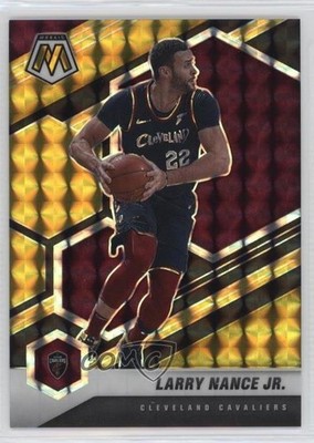 2020-21 Panini Mosaic Choice Black Gold Prizm 3/8 Larry Nance Jr #91 5ov