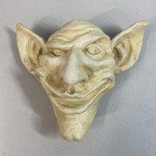 Big Eared Gargoyle Wall Hanging Cast Head Garden Ornament Man Cave