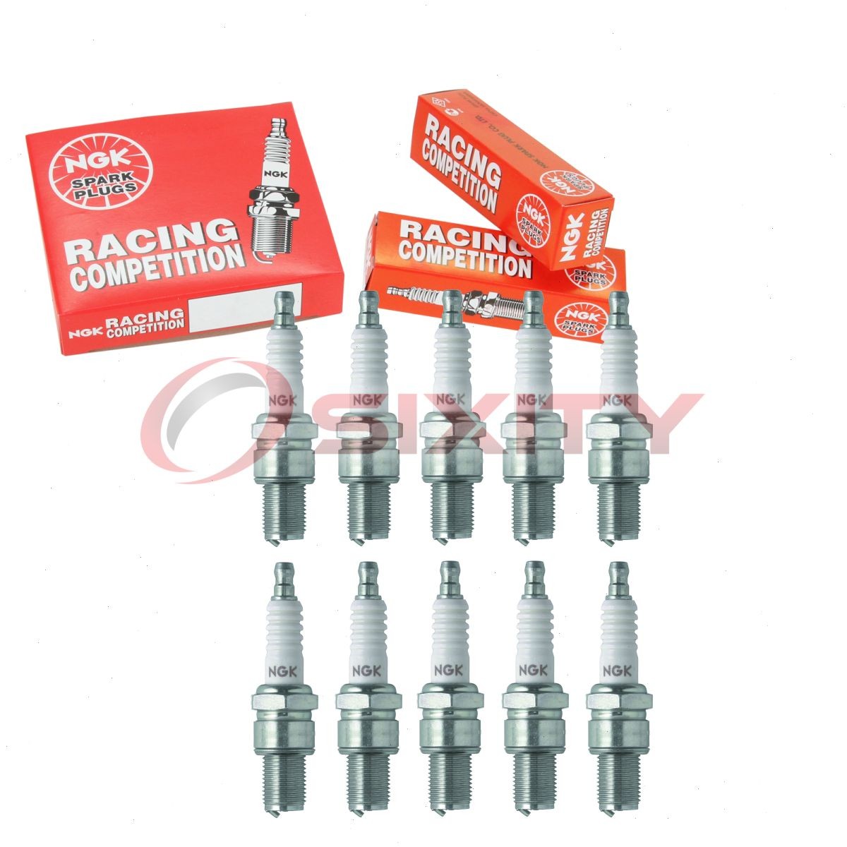 10 pc NGK 2773 R6061-11 Racing Spark Plugs for N57DR 723 Ignition Wire yb