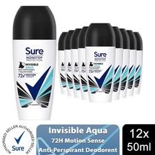 Sure Women Motion Sense AP Deodorant Roll-on 72H Nonstop, Protection 50ml, 12 Pk