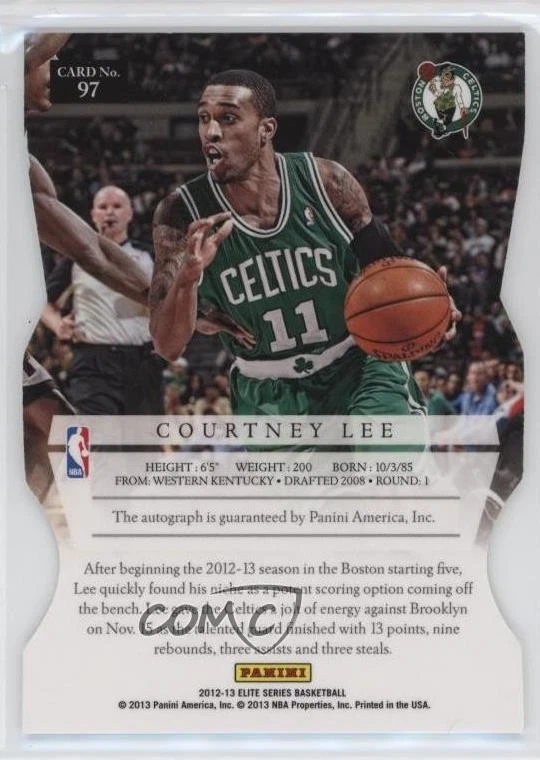 2012-13 Elite Series Auto Status Die-Cut /11 Courtney Lee #97 Auto - Image 2 of 2