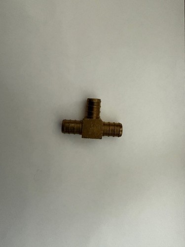 10 pack 1/2" brass barbed pex fittings-bulk Tee