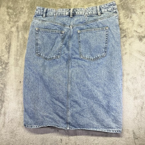 DENIM H&M Light Blue Denim Long Skirt US Size 14 Y2K 2000’s - Picture 2 of 5