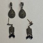 Two Pairs Of Marcasite Earrings  — photo 2