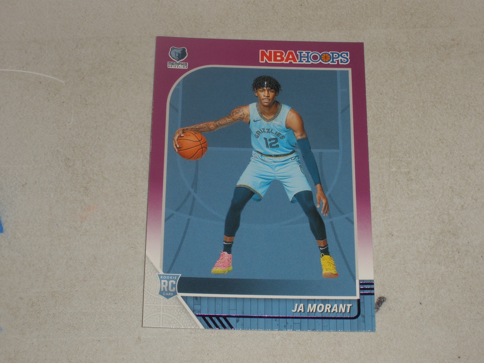 2019-20 Panini NBA Hoops Purple #259 Ja Morant Rookie RC