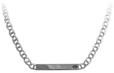 Harley-Davidson Women's B S Mariner Chain Bar Necklace - Stainless Steel