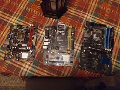 Three Motherboards [FOR PARTS] LGA 1150 socket - Biostar, ASUS, Asrock