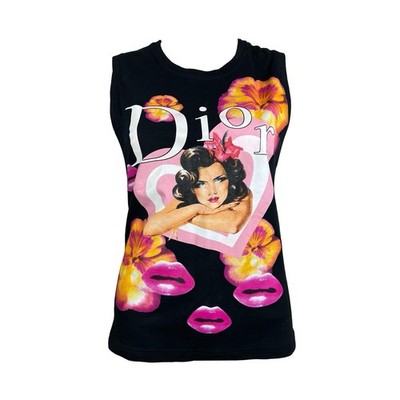 Vintage Christian Dior By John Galliano Spring 2005 J adore Tank Hawaii Retro