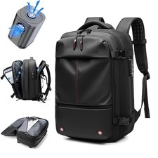 Vacuum Compression Travel Backpack – Expandable 17” Laptop Bag, Business, Hiking