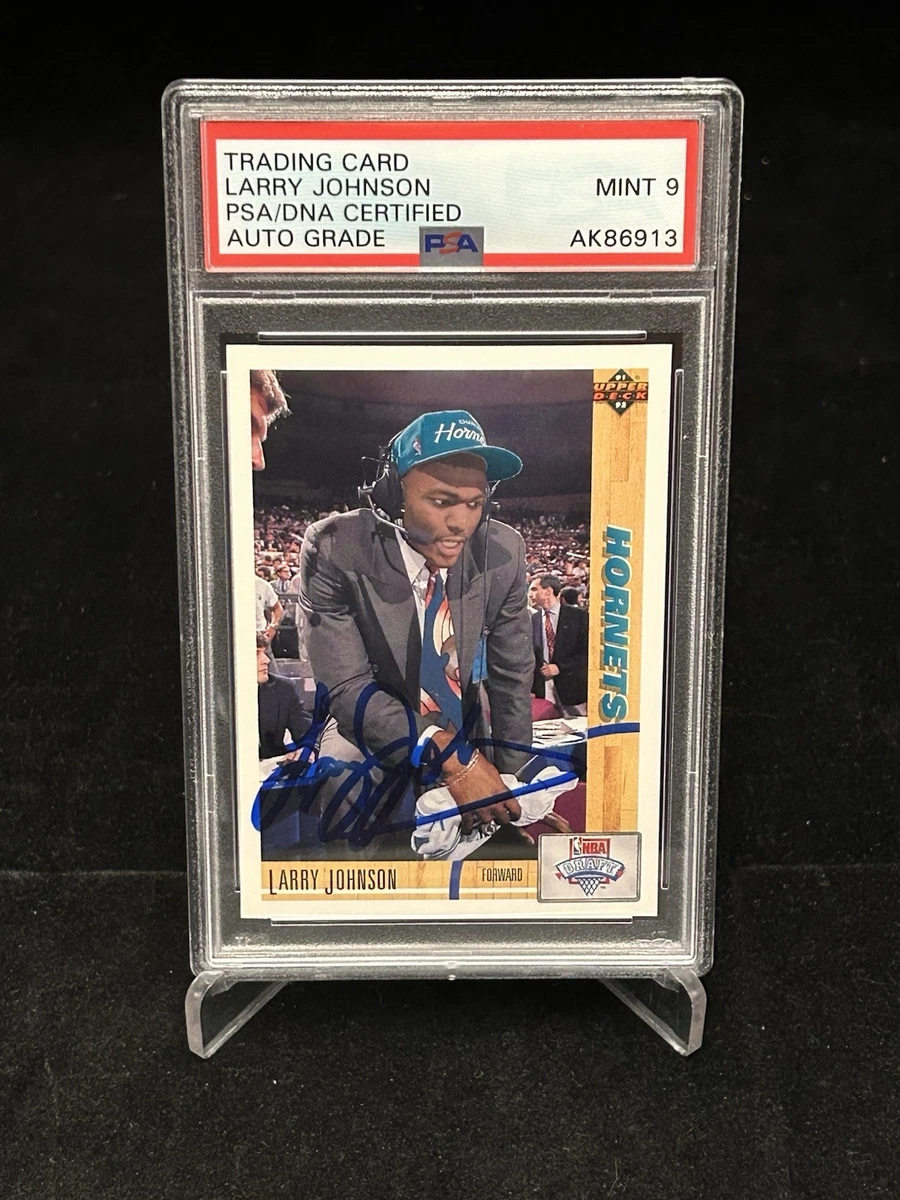 Larry Johnson Basketball Sports Trading Card Singles Autographed