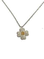 Swarovski Necklace Color Stone Gry With Top Ladies M1841