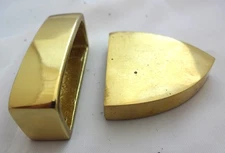 Brass Loop and Tip Set Keeper Belt Buckle New Sizes Western Hardware Metal Shiny