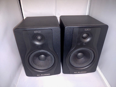 2X M-Audio BX5 Carbon Black Powered Studio Monitor Speaker Pair