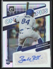 Zach Reks 2022 Donruss Optic Optigraphs Holo Silver Prizm RC Auto #OG-ZR Texas
