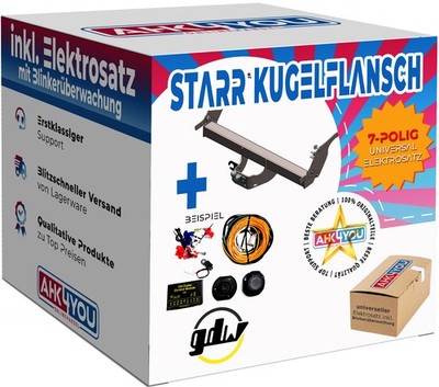 GDW AHK für Maxus T90 EV ab 23 starr Kugelflansch + 7-pol ES ABE