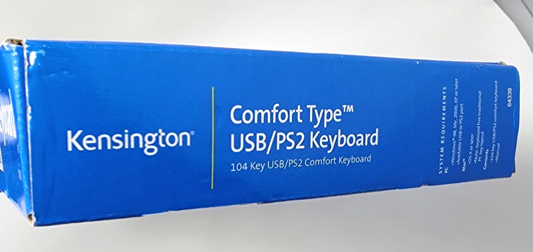 Kensington Comfort Type USB Keyboard MODEL#K64338B NEW SEALED