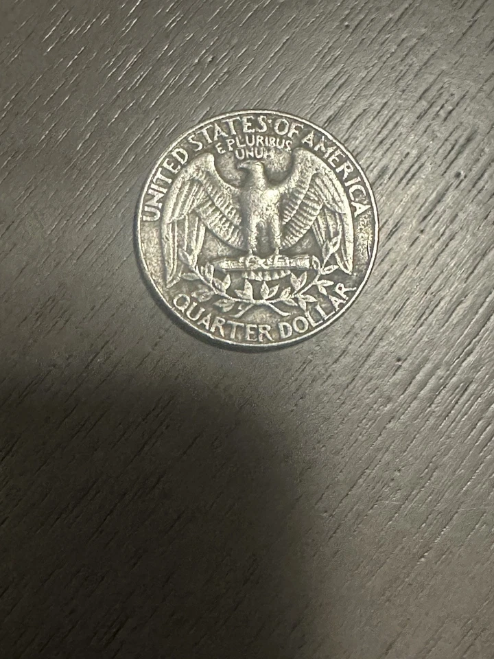 Moeda de 25 centavos 1901 P Washington batida em prancha 5c erro perfeito - Imagem 2 de 4