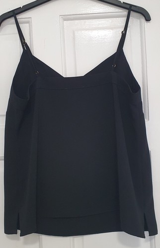 Size 22 Plain Black V Front & Back Vest Strappy Top ! - 第 3/3 張圖片