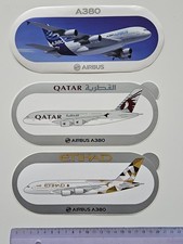 Airbus A380 Aufkleber-Set Qatar, Etihad, Airbus