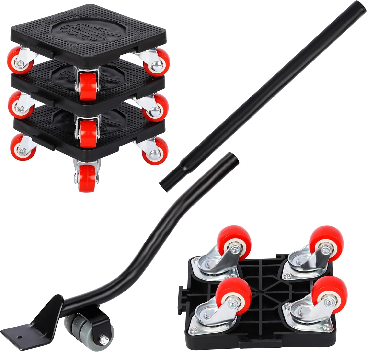 Ruote per Carrello - Set 4X Rotelle per Spostare Mobili - Sposta Mobili Con Ruot