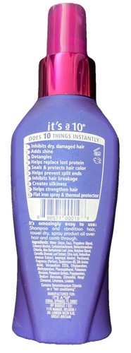 NEW IT'S A 10 MIRACLE LEAVE IN PRODUCT 4 OZ FREE SHIPPING - Picture 2 of 2
