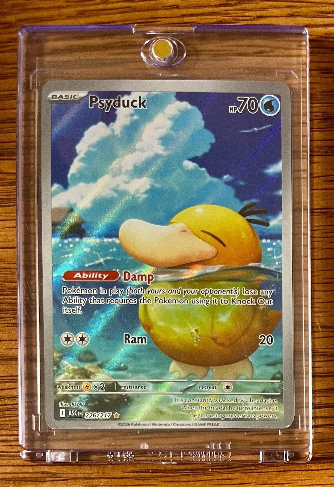 Psyduck 226/217 Illustration Rare Ascended Heroes Pokemon Card TCG in One Touch