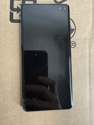 Samsung Galaxy S10 Plus 128GB Prism Black entsperrt Duel Sim gesprungenes Display