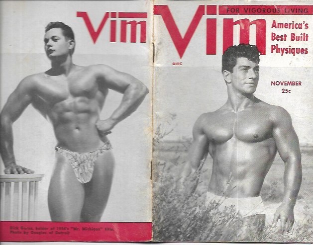 VIM November 1954 Vol. 1 No. 7 Gay Male Beefcake Magazine Cover: Art Powers