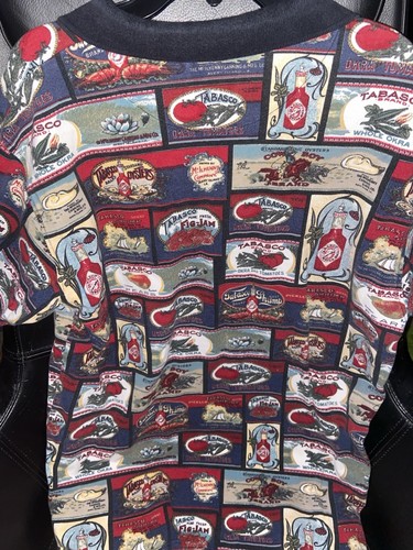 Vintage Tropical Tabasco Polo Shirt Men’s XL CX38 - Picture 5 of 7