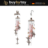 Windspiel Metall Kolibri Deko FüR Garten Balkon Terrasse Glockenspiel HäNgend