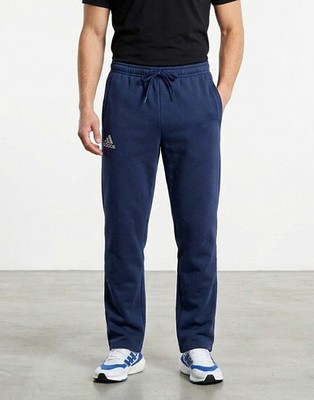 Adidas S99444 Mens Medium Training Fleece Sweatpants Navy Blue Y2K Logo