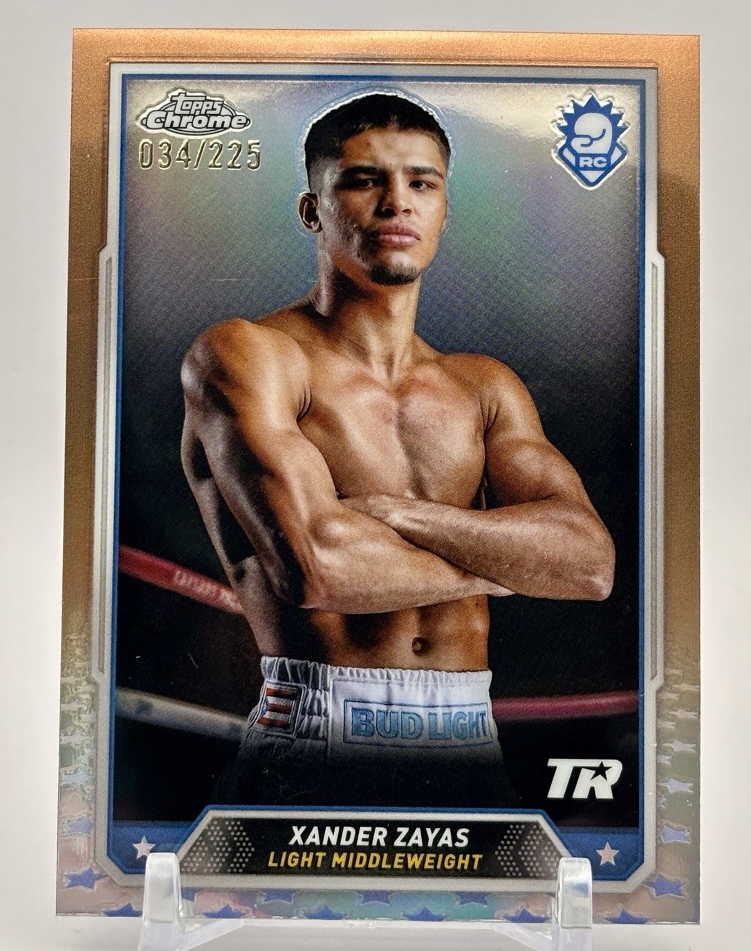 2024 Topps Chrome Boxing Xander Zayas #20 Bronze Refractor Rookie RC /225
