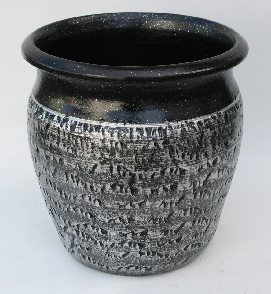 ÜBERTOPF Pflanzkübel Topf Pflanztopf stabil handgefertigt Keramik 30 CM Portugal - Bild 3 von 4