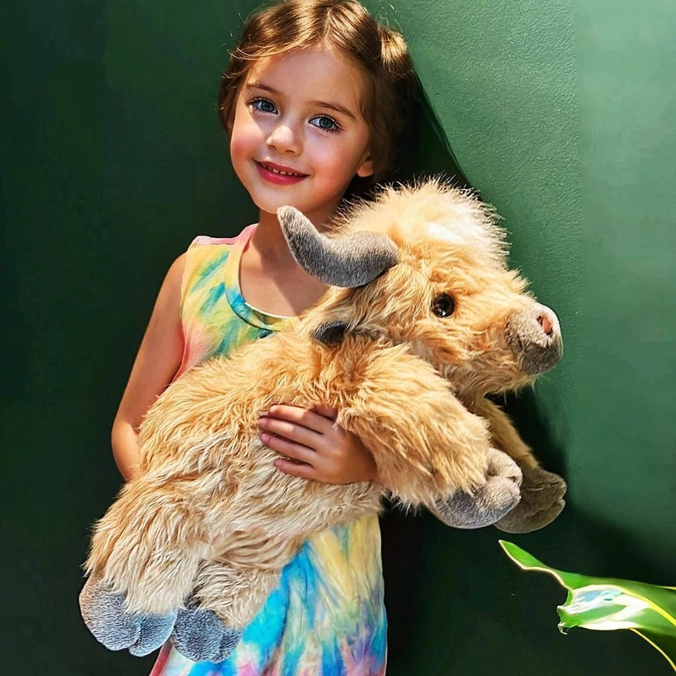 20英寸高地奶牛加权填充动物带加热垫-4磅温暖礼物 — 第 2/4 张图片