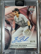 2025 Topps Chrome Black Brooks Baldwin 1/15 ROSE GOLD Refractor Auto WHITE SOX