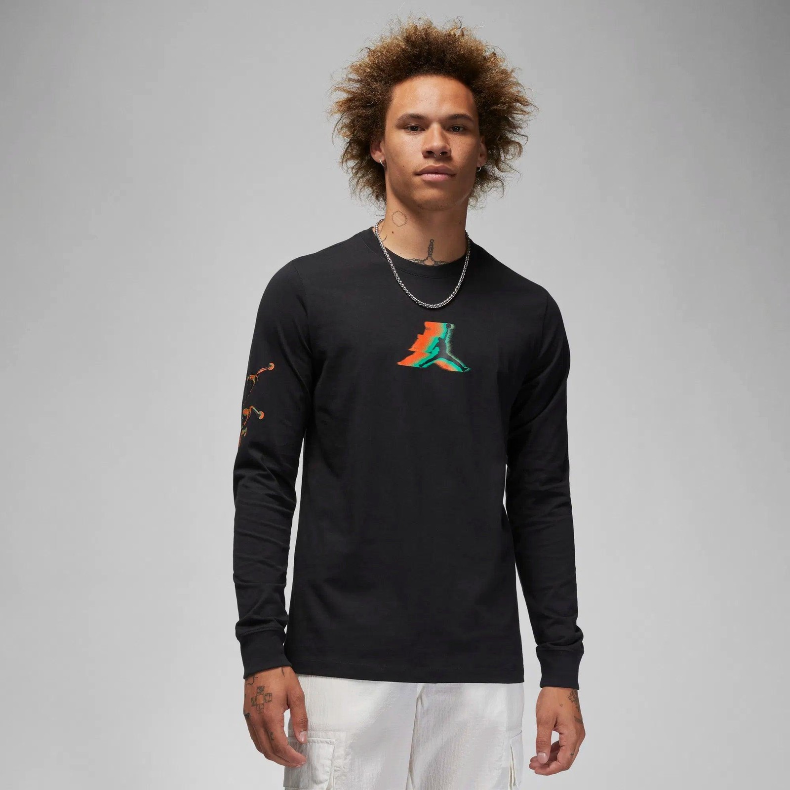 FB7455-010 MENS AIR JORDAN LONG SLEEVE CREW T-SHIRT 6590₽