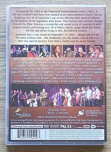 Concert for Slim ~ DVD ~ PAL ~ Tamworth Entertainment Centre ~ FREE postage!! - Bild 2 von 3