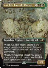 Aatchik, Emerald Radian (Borderless) -Foil Near Mint MTG Aetherdrift