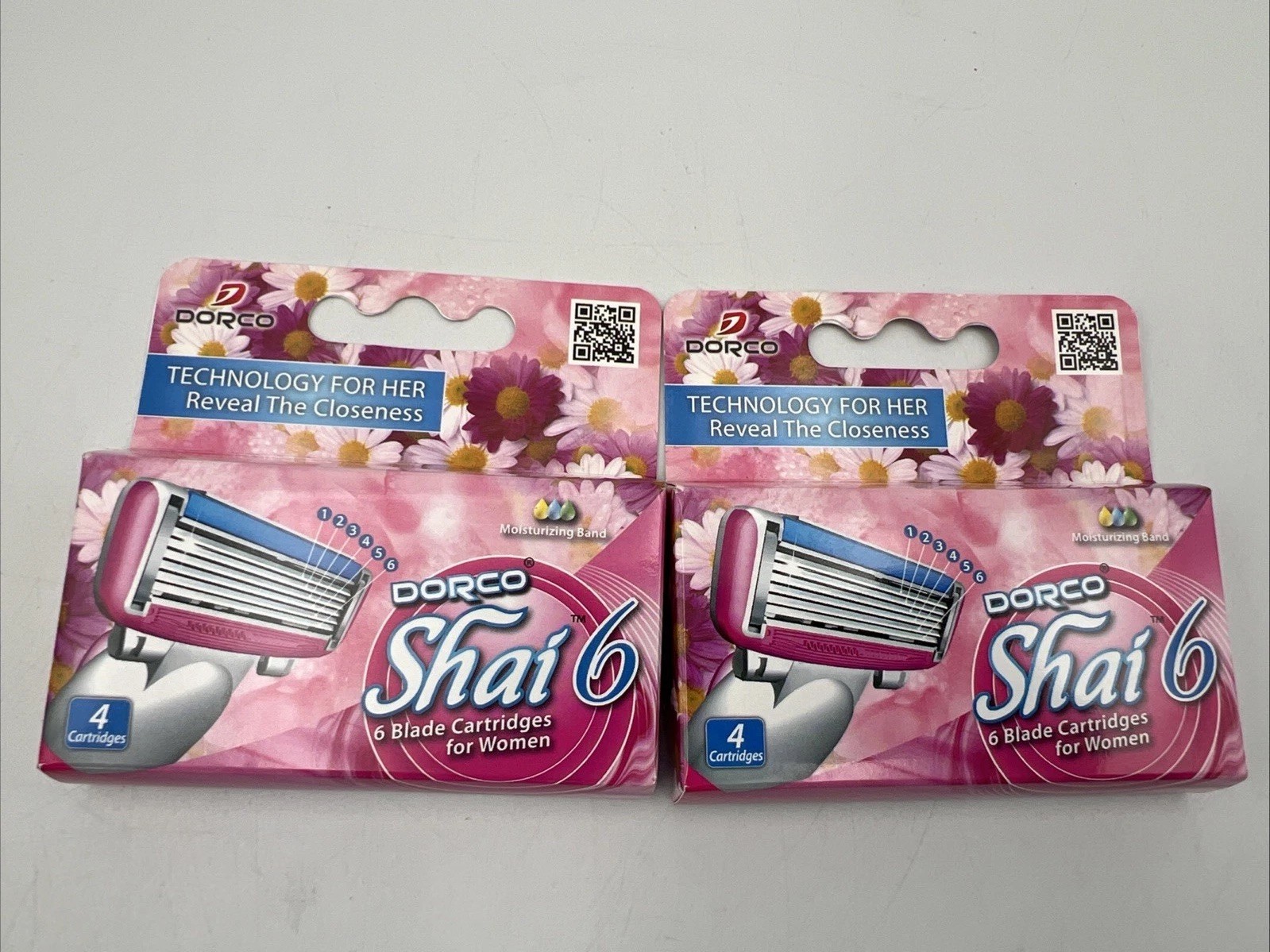 Dorco Shai 6 Blade Cartridges 2 Pack Of 4 Discontinued New