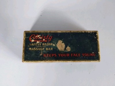 Vintage Complimentary CHRISTY Safety Razor Set in Box - 1920's