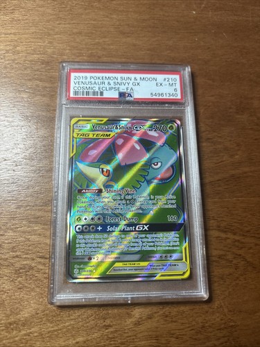 Venusaur & Snivy-GX graded PSA 6 for sale on eBay
