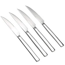 Idotry 6-Piece Stainless Steel Steak Knives, Kitchen Dinner Knives