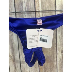 NEW Agent Provocateur Janet Thong Purple Green Panties Size 4 NWT US Size 8