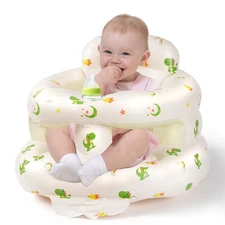 Inflatable Baby Seat for Babies 3-36 Months, Sit Me Up Floor Chair with Built...